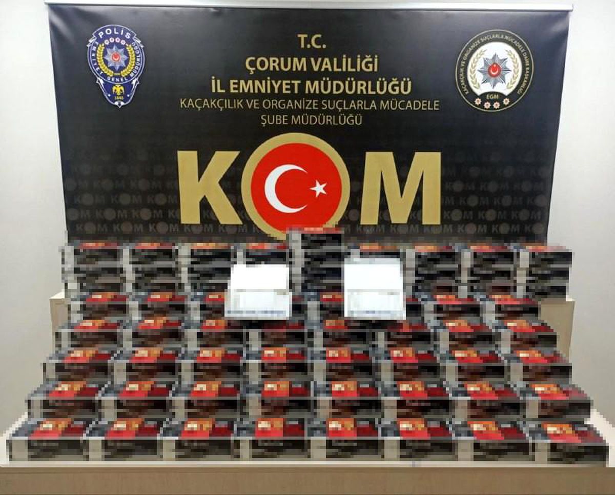Son dakika haber! Çorum\'da kaçak sigara operasyonu