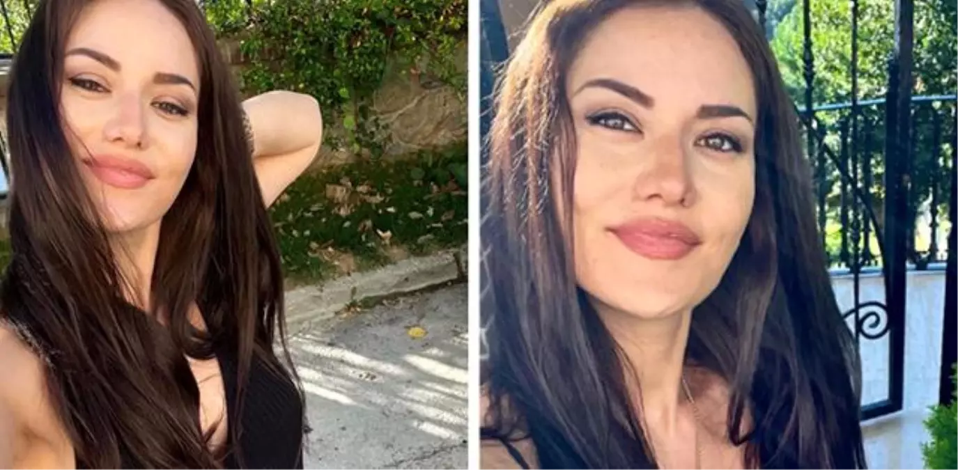 Oyuncu Fahriye Evcen\'den karnı burnunda poz! Burak Özçivit\'ten anında yorum geldi