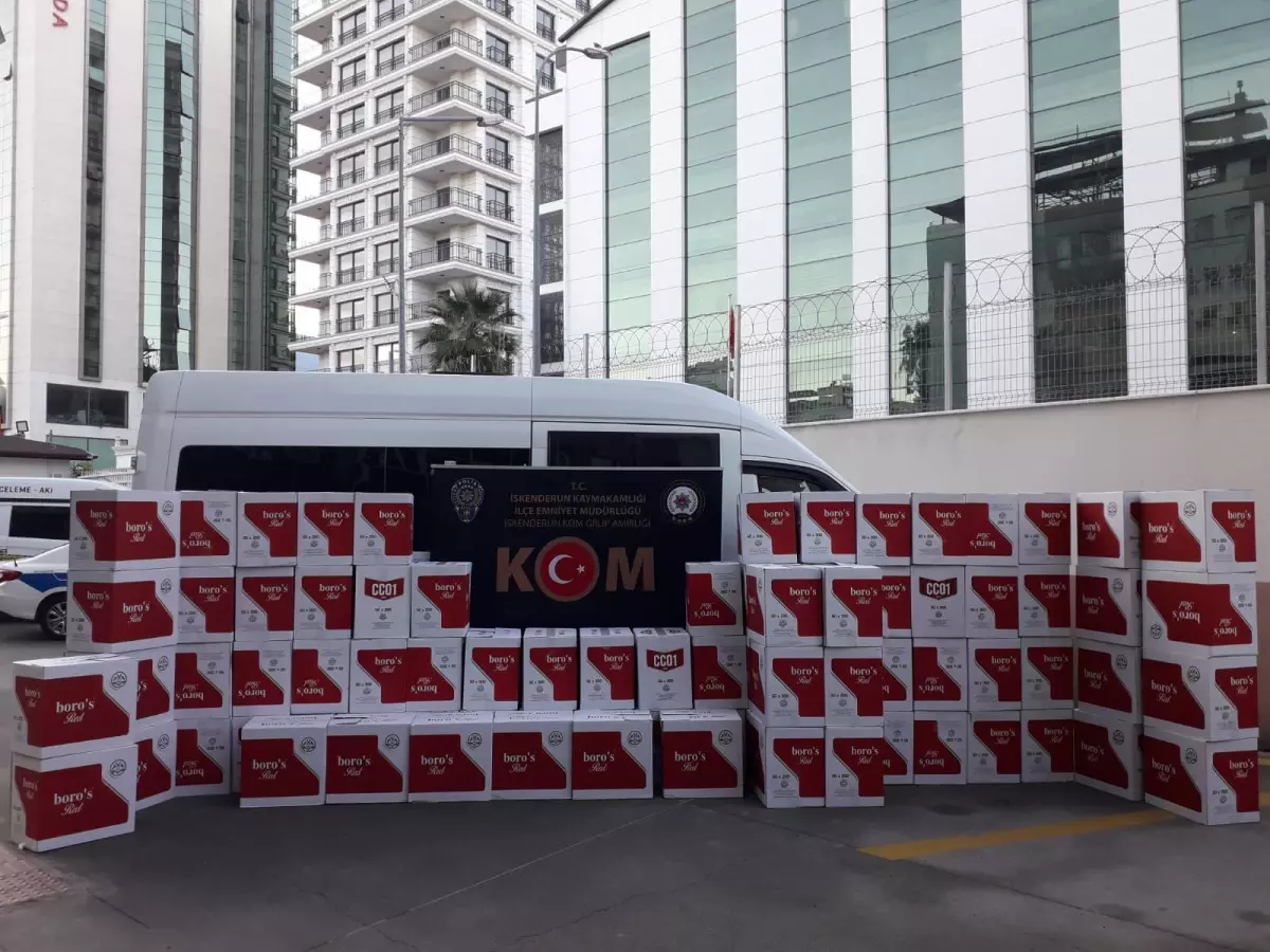 Hatay gündem haberi: Hatay'da 900 bin makaron ile 270 kilogram tütün ele geçirildi