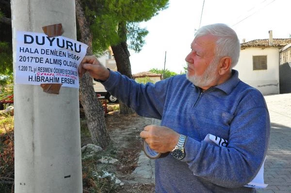 Trans İhsan Hala'ya afişli borç tepkisi! 72 yaşındaki Halil İbrahim Ersem borcumu ödemiyor diye afiş bastı