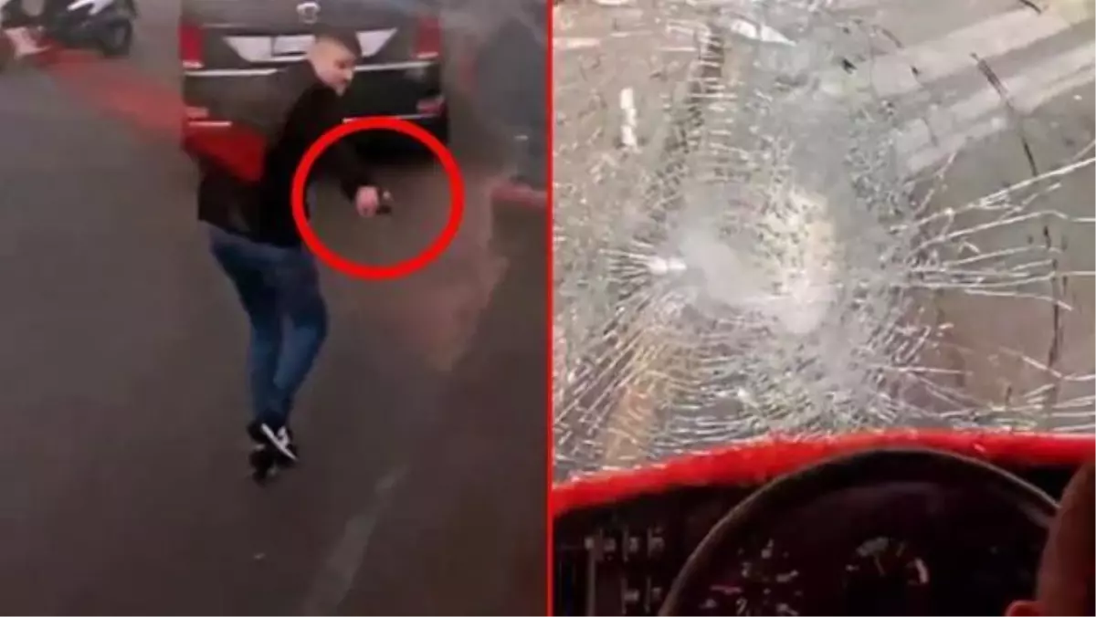 İstanbul\'da taraftarları taşıyan bir otobüse kurşun yağdırıldı! Olayın yeni görüntüleri gün yüzüne çıktı