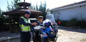 Son dakika haber: Jandarma trafik timleri öğrencilere trafik eğitimi verildi