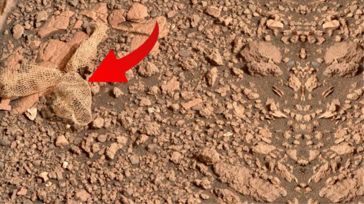 NASA\'nın gönderdiği araç, Mars\'ta "insan çöpü" buldu! Görüntü, sosyal medyada gündem oldu
