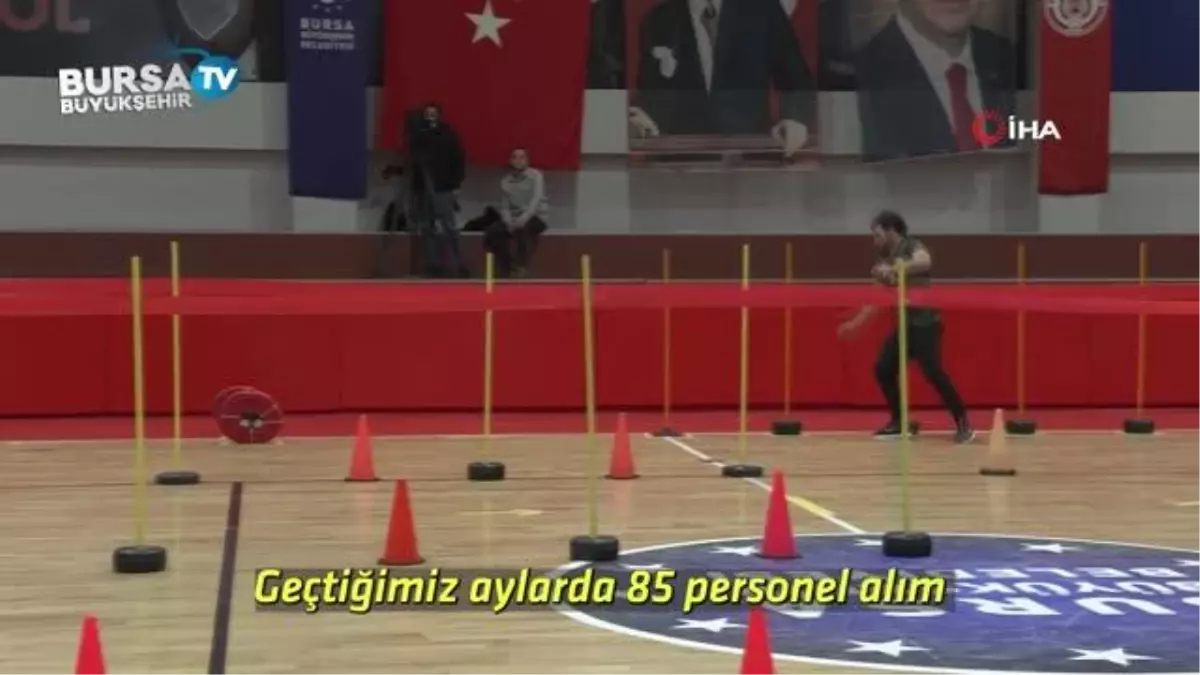 Alev savaşçısı olmak için ter döktüler