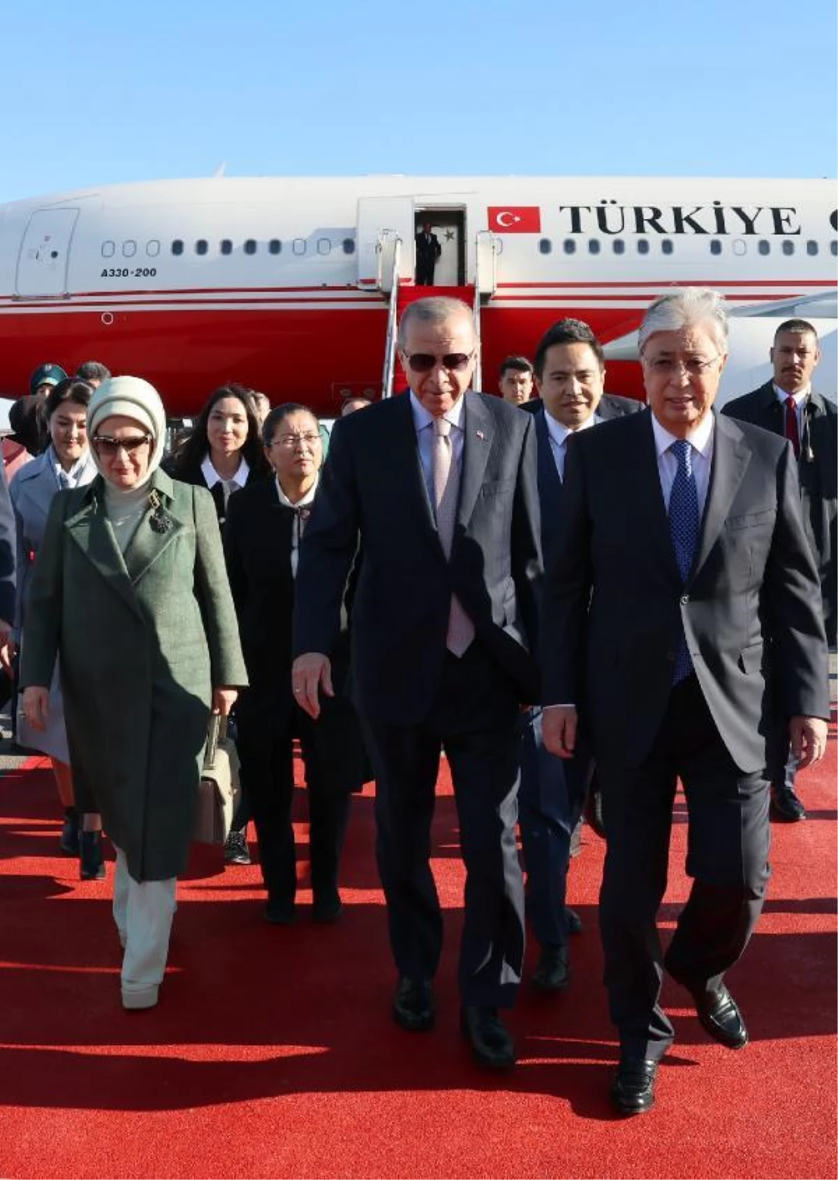 Son dakika haber! Cumhurbaşkanı Erdoğan Kazakistan\'a gitti