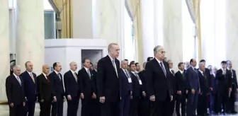 Son dakika haberleri | Cumhurbaşkanı Erdoğan, Kazakistan Cumhurbaşkanı Tokayev tarafından resmi törenle karşılandı