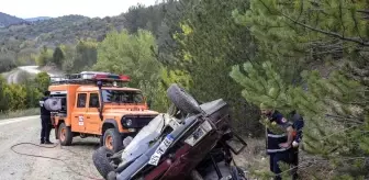 Mantar toplamak için yola çıktıkları otomobil takla attı: 2'i ağır 2 yaralı