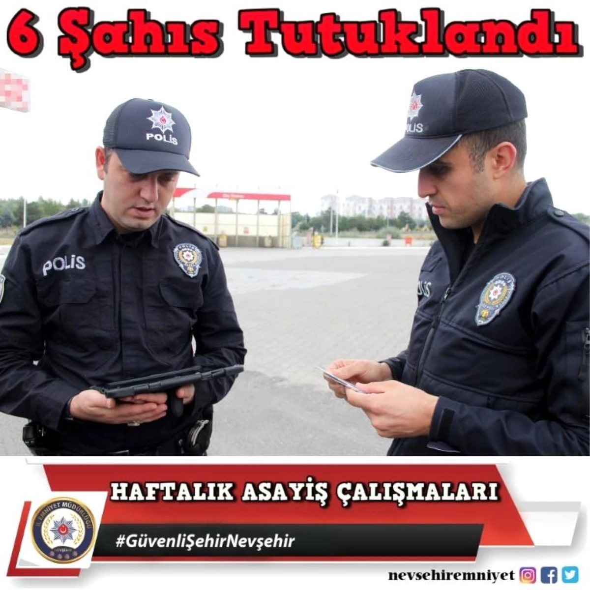Nevşehir 3. sayfa haberi | Nevşehir\'de çeşitli suçlardan 6 kişi tutuklandı