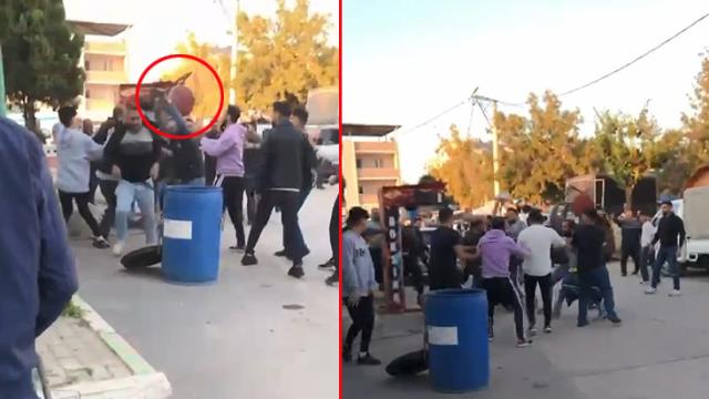 Pazar esnafı birbirine girdi, ortalık savaş alanına döndü! O anlar kamerada Pazar esnafı birbirine girdi, ortalık savaş alanına döndü! O anlar kamerada