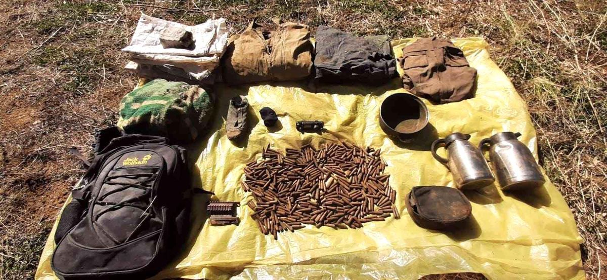 Tunceli haber... Tunceli\'de 2 sığınak içerisinde mühimmat ele geçirildi