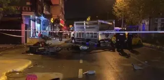 Ataşehir'de kamyonet dükkana daldı! Kaldırımda bekleyen doktor yaşamını yitirdi
