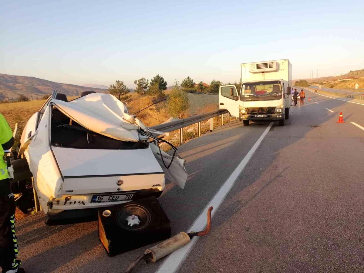 Korkuteli-Denizli karayolunda trafik kazası: 1 ölü