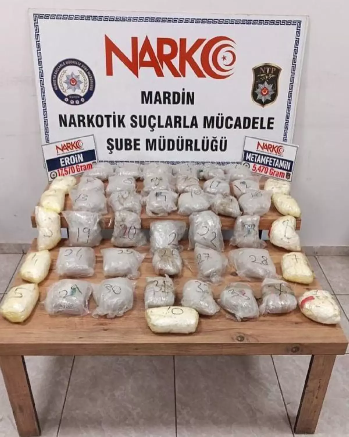 Mardin haberleri: Mardin'de 18 kilo eroin ile 6 kilo metamfetamin ele geçirildi; 4 tutuklama