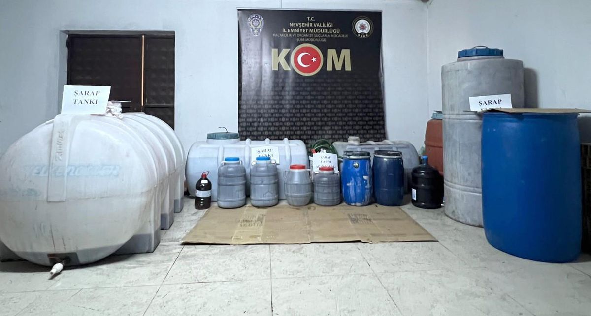 Nevşehir haber: Nevşehir\'de 1675 litre sahte içki ele geçirildi