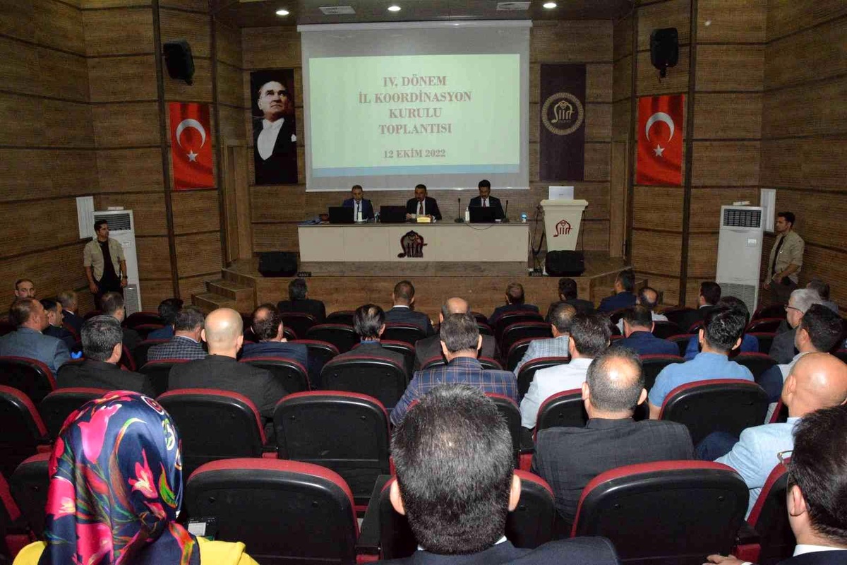 Siirt haber: Siirt\'te İl Koordinasyon Kurulu toplantısı gerçekleşti