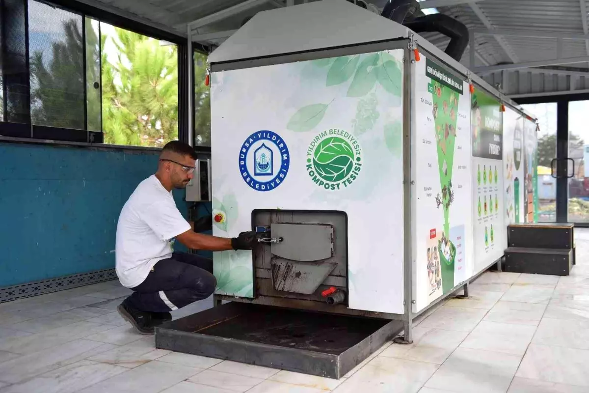 Bursa haber... Bursa'da pazar atıkları gübreye dönüşüyor