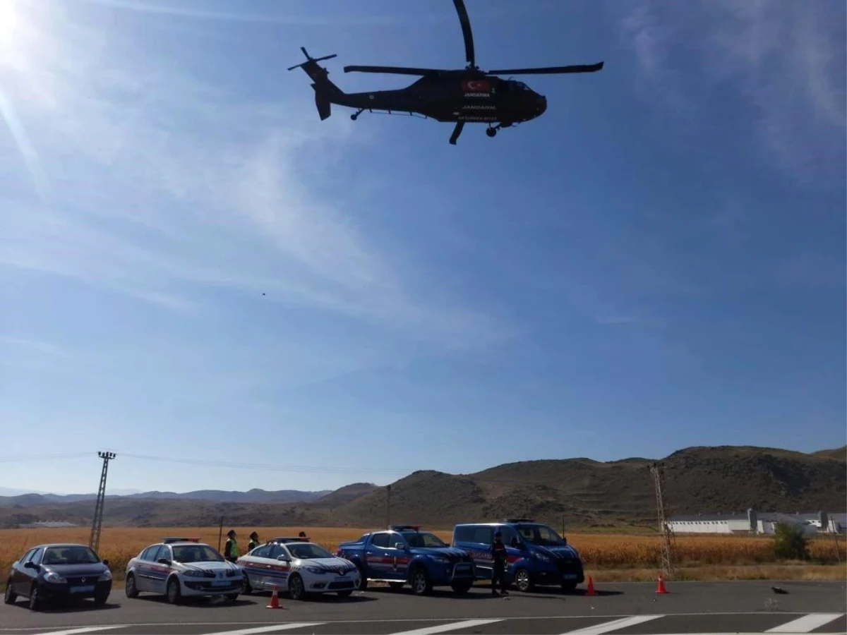 Son dakika haber | Jandarmadan helikopterli trafik denetimi