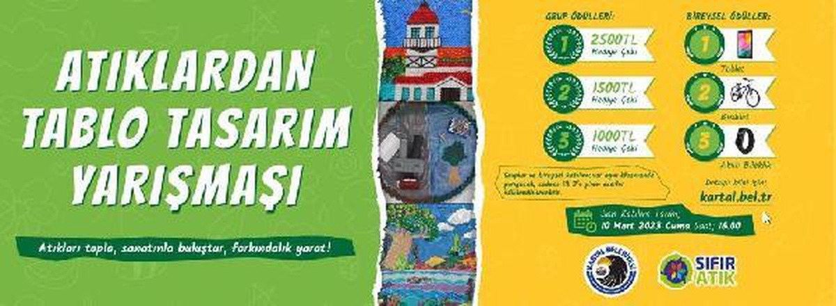 Kartal Belediyesi\'nin \'Atıklardan Tablo Tasarım Yarışması\' Başladı