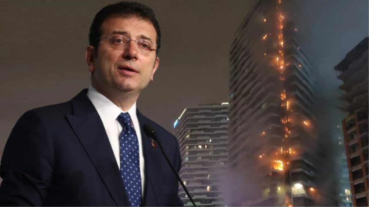 İBB Başkanı İmamoğlu\'ndan Kadıköy\'de bir gökdelende çıkan yangına ilişkin ilk açıklama: Yangın kontrol altına alındı, can kaybı yok