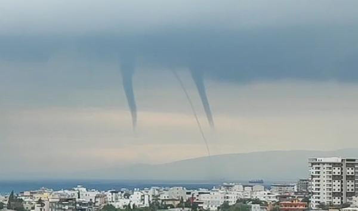 Hatay haberleri | İskenderun Körfezi\'nde 3 hortum