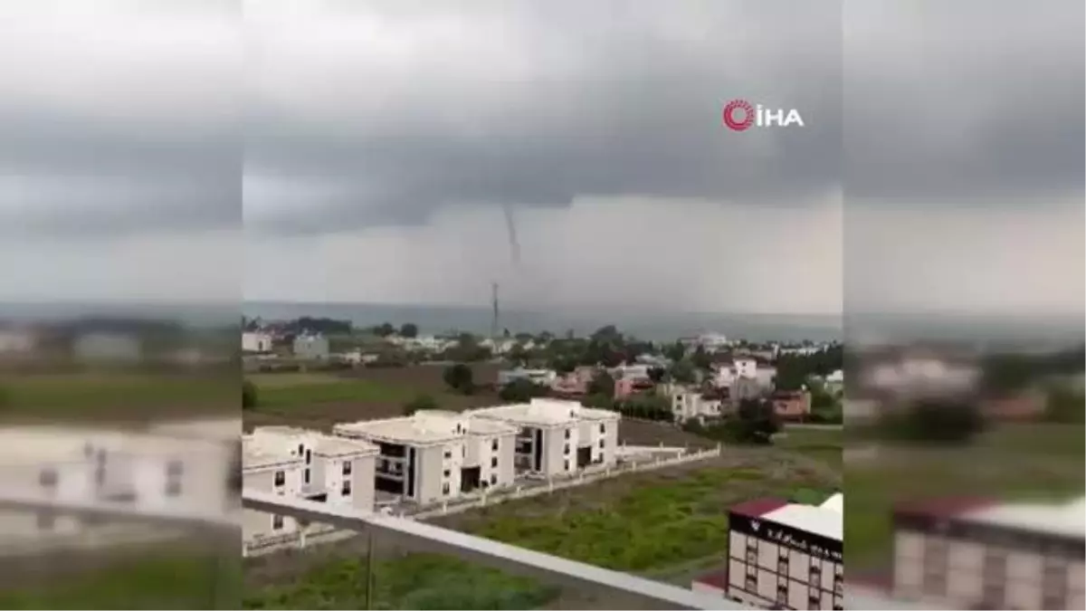 Son dakika haber | İskenderun Körfezi\'nde oluşan 3 hortum kamerada