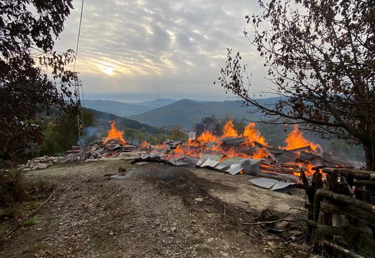 Kastamonu gündem haberleri | Kastamonu\'da çıkan yangında 2 ahşap ev yandı
