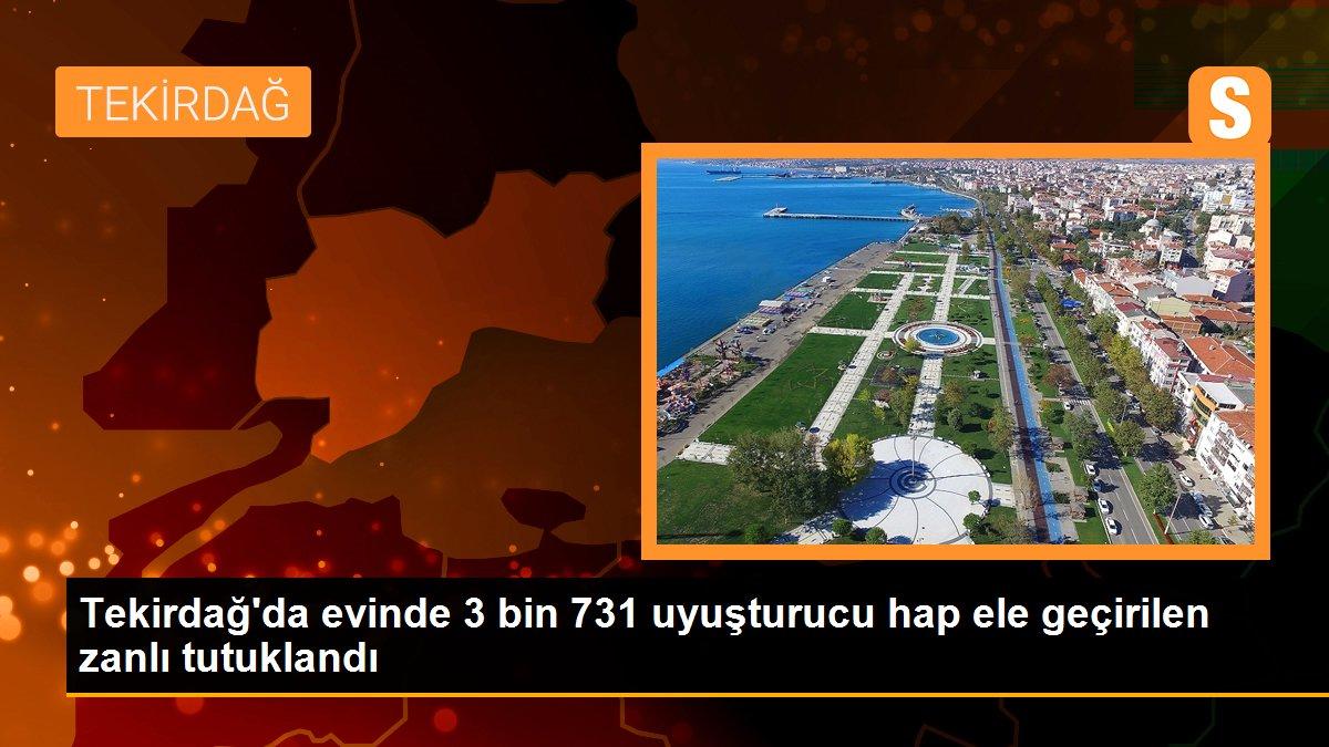 Son dakika haberi: Tekirdağ\'da evinde 3 bin 731 uyuşturucu hap ele geçirilen zanlı tutuklandı