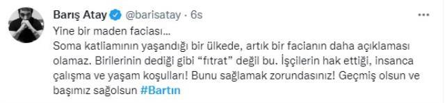 Ünlü isimler, Bartın'daki maden faciasında tek yürek oldu! Paylaşımlar art arda geldi