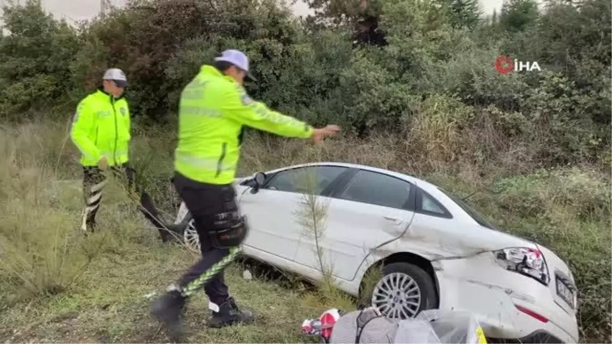 Kontrolden çıkan otomobil su kanalına düştü: 1 yaralı
