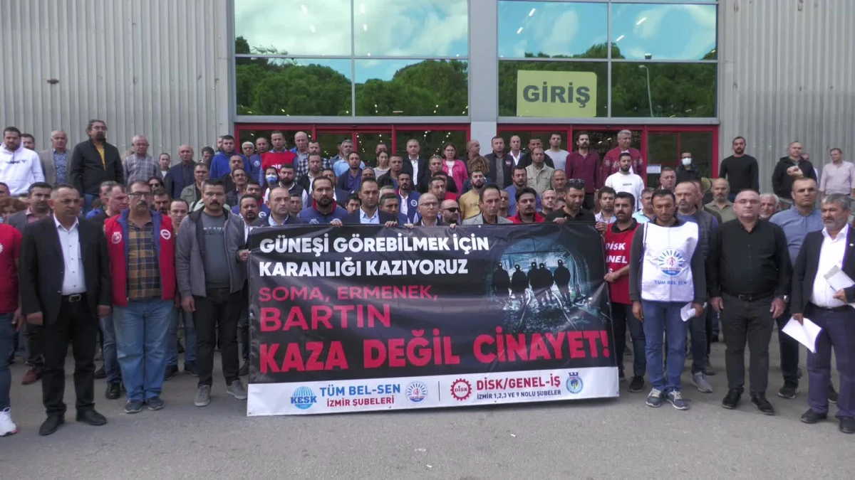 Son dakika haberleri! Bartın\'daki Maden Faciası İzmir\'de Protesto Edildi: "Bu İşin Fıtratında, Kaderinde Ölüm Yoktur"