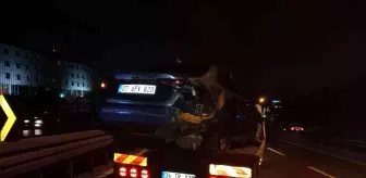 D-100 Kara Yolu'nda 2 araç birbirine girdi: 1 kişi yaralandı