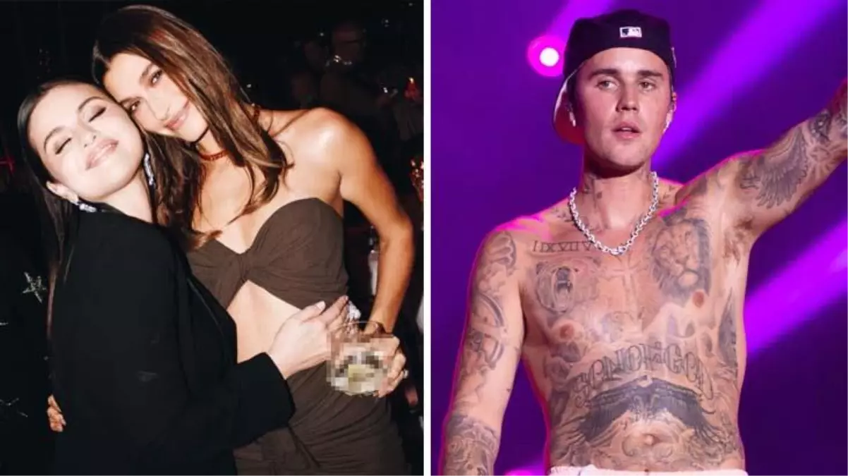 Biri Justin Bieber\'ın eşi diğeri eski sevgilisi! Sarmaş dolaş poz verdiler