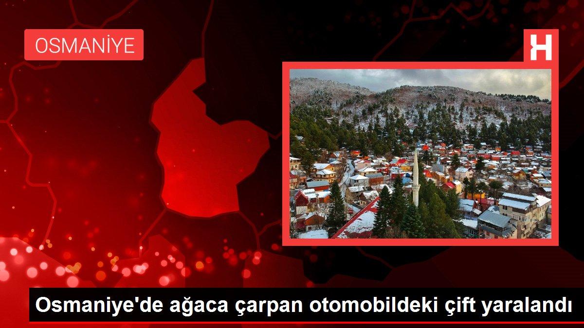 Osmaniye haberleri: Osmaniye'de ağaca çarpan otomobildeki çift yaralandı