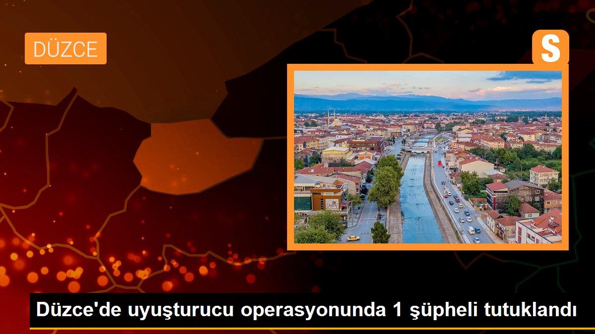 Düzce haber | Düzce\'de uyuşturucu operasyonunda 1 şüpheli tutuklandı