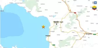 Aydın haber... Kuşadası Körfezi'nde 2 dakika arayla 4.1 ve 4 büyüklüğünde 2 deprem