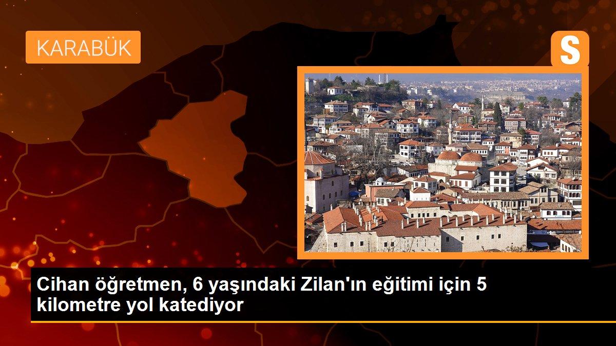 Cihan öğretmen, 6 yaşındaki Zilan\'ın eğitimi için 5 kilometre yol katediyor