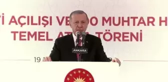 Cumhurbaşkanı Erdoğan, Muhtarlar Evi Açılışı ve 100 Muhtar Hizmet Binası Temel Atma Töreni'ne katıldı (1)
