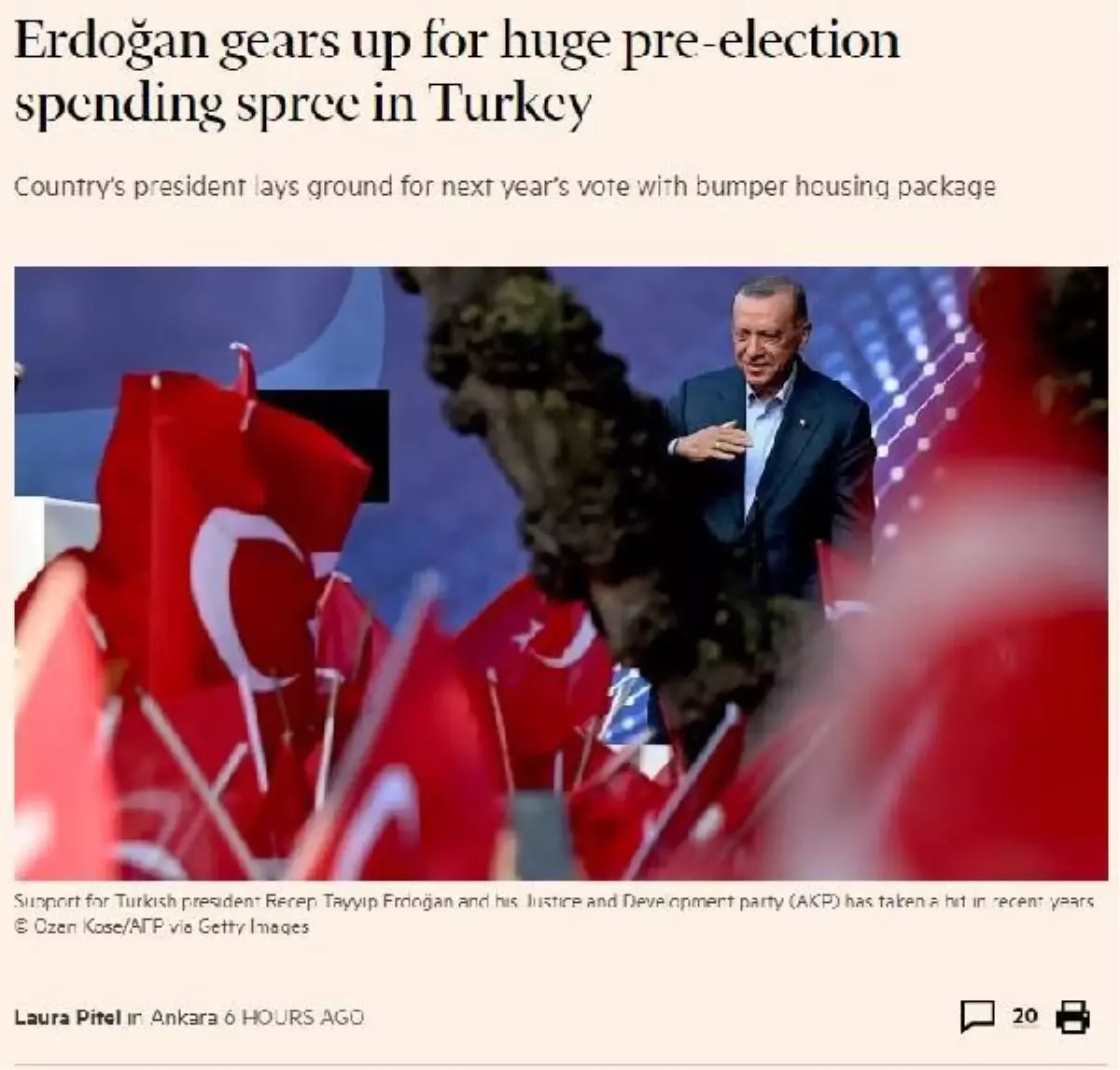 En büyük sosyal konut projesi, Financial Times\'ta