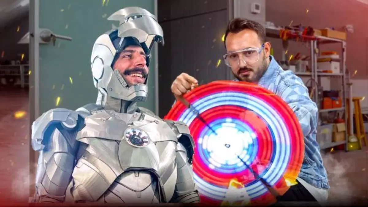 Iron Man zırhı yandı! Tolga Özuygur\'un atölyesini gezdik!