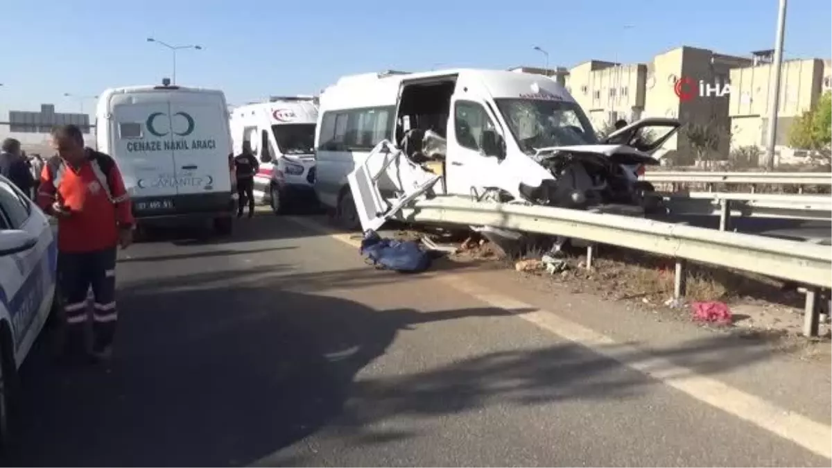 İşçi servisi bariyerlere ok gibi saplandı: 1 ölü, 5 yaralı