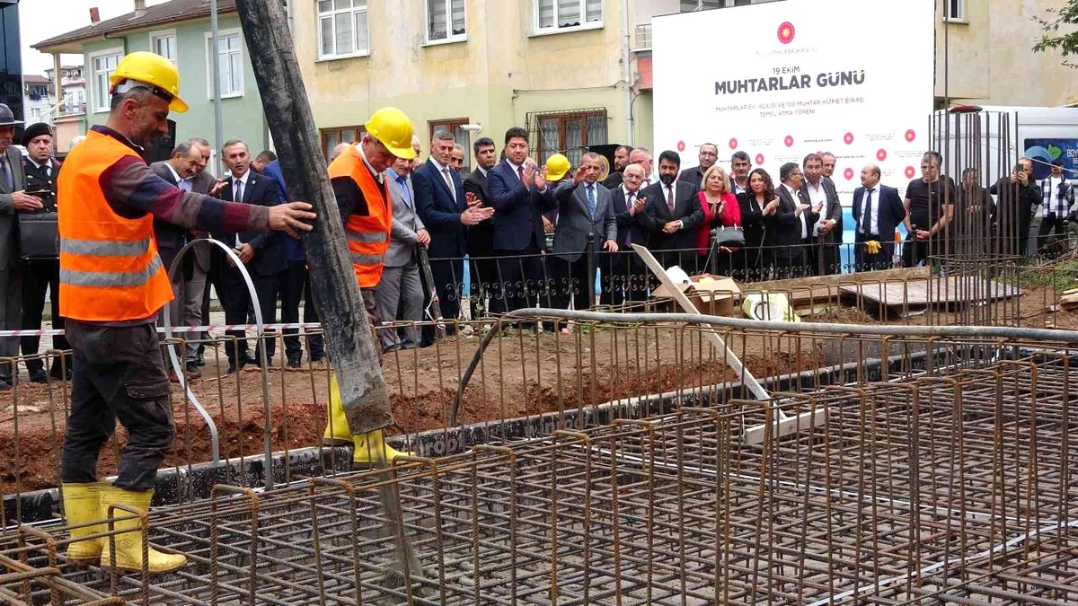 Ordu haber | Ordu\'da muhtarlık hizmet binasının temeli atıldı