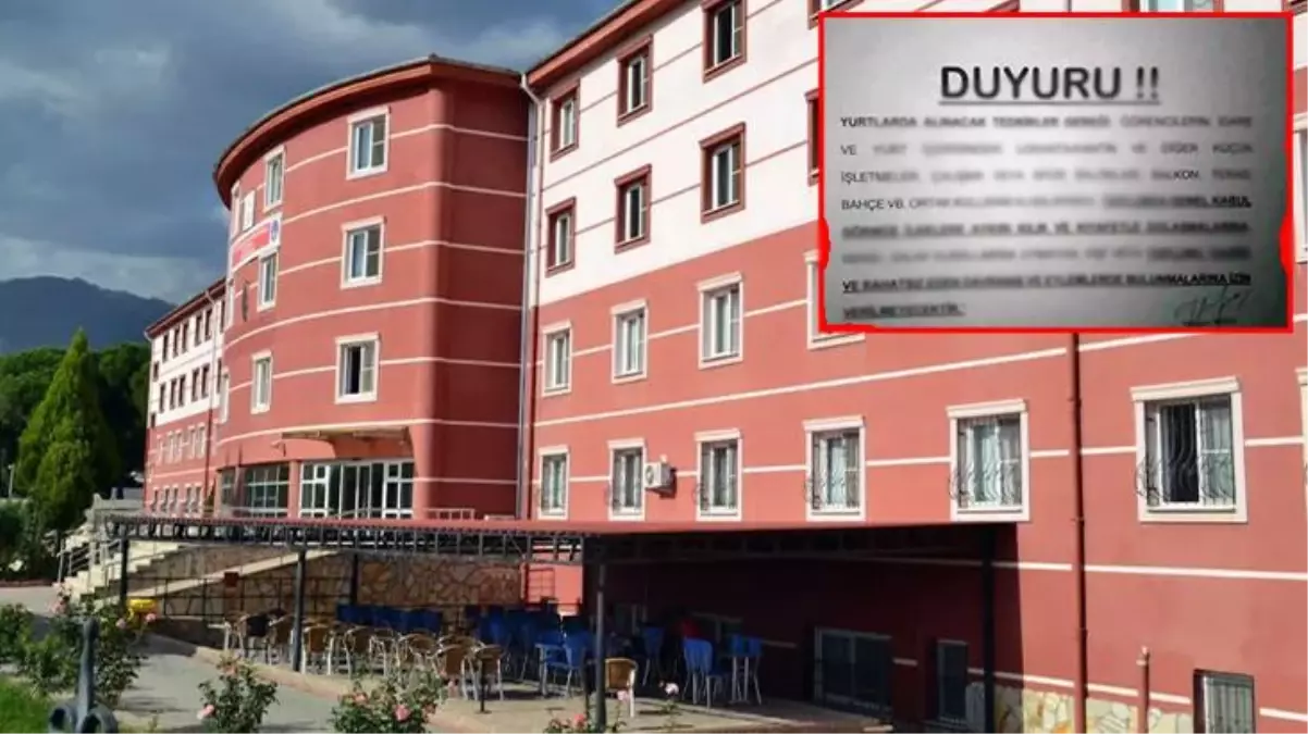 Aydın\'da bir kız öğrenci yurdunda skandal kıyafet uyarısı: Tahrik edecek kıyafetlere izin verilmeyecek