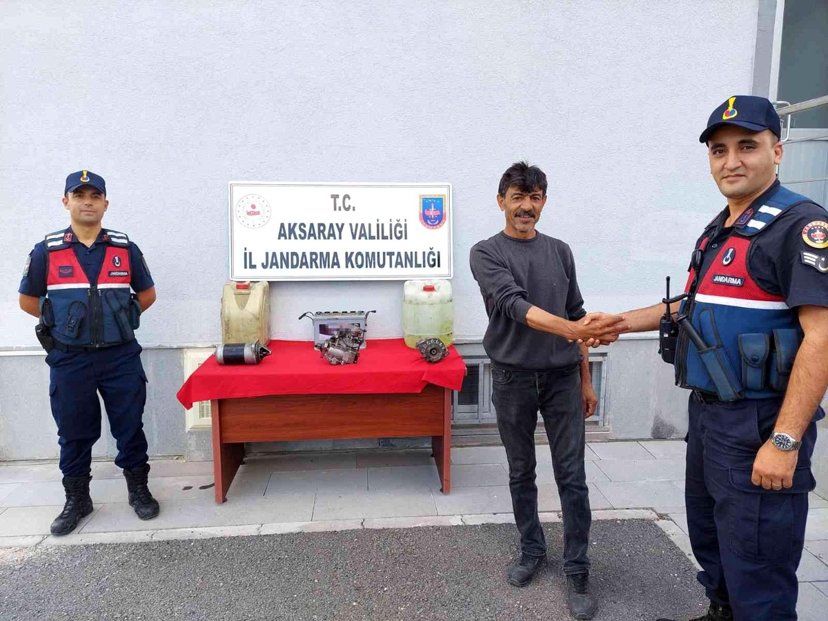 Tarladan malzeme çalan hırsız JASAT\'tan kaçamadı
