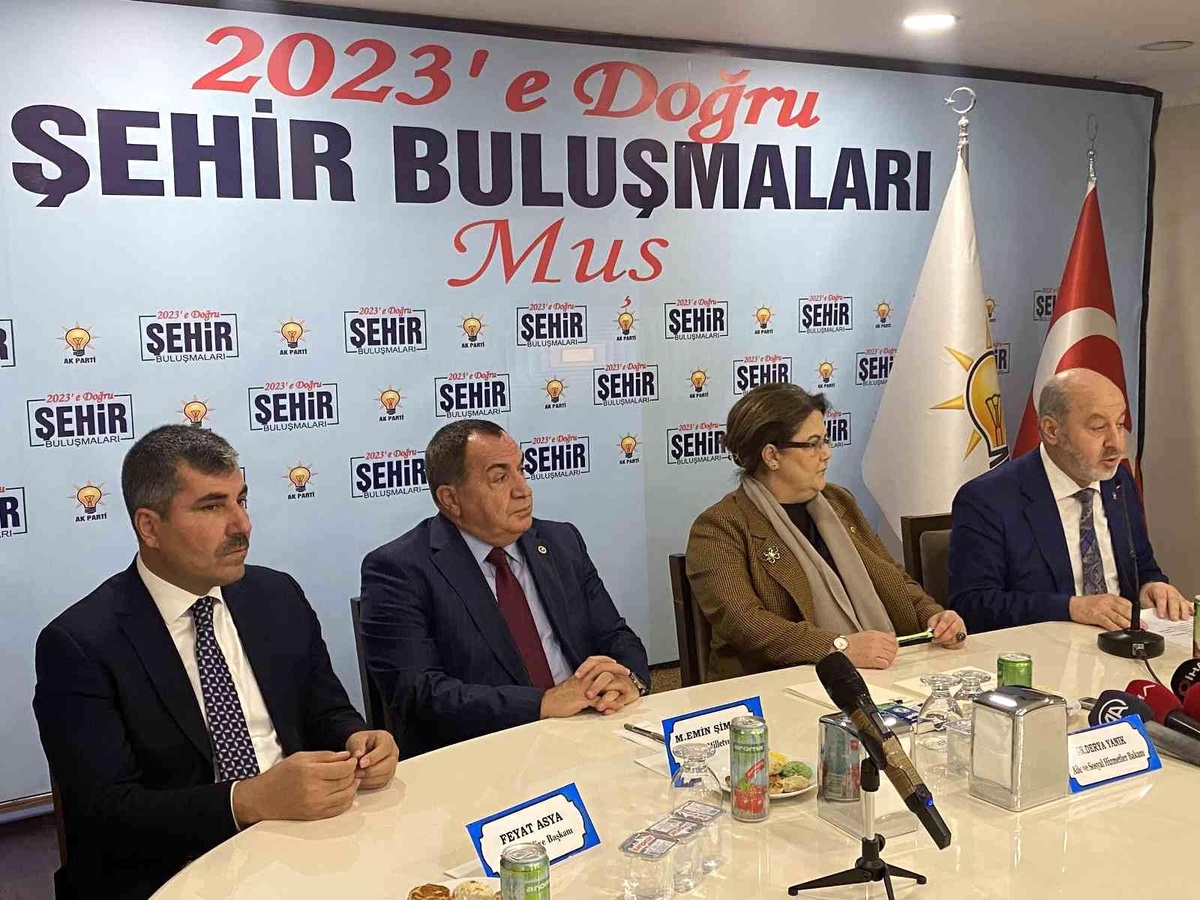 Muş politika haberi... Aile ve Sosyal Hizmetler Bakanı Derya Yanık Muş\'ta