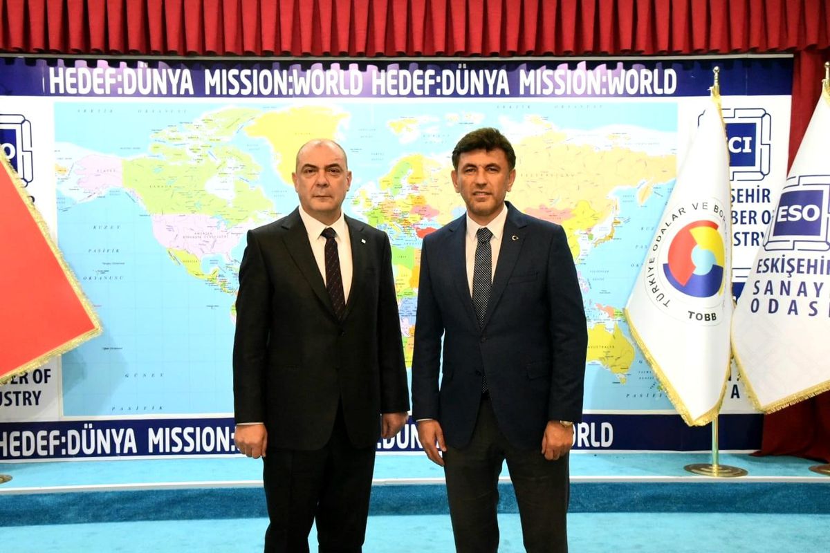 AK Parti İl Başkanı Çalışkan'dan ESO Başkanı Kesikbaş'a ziyaret