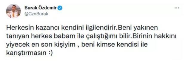 Aylık gelirini 30 bin TL olarak açıklayan CZN Burak, sert eleştirilere yanıt verdi