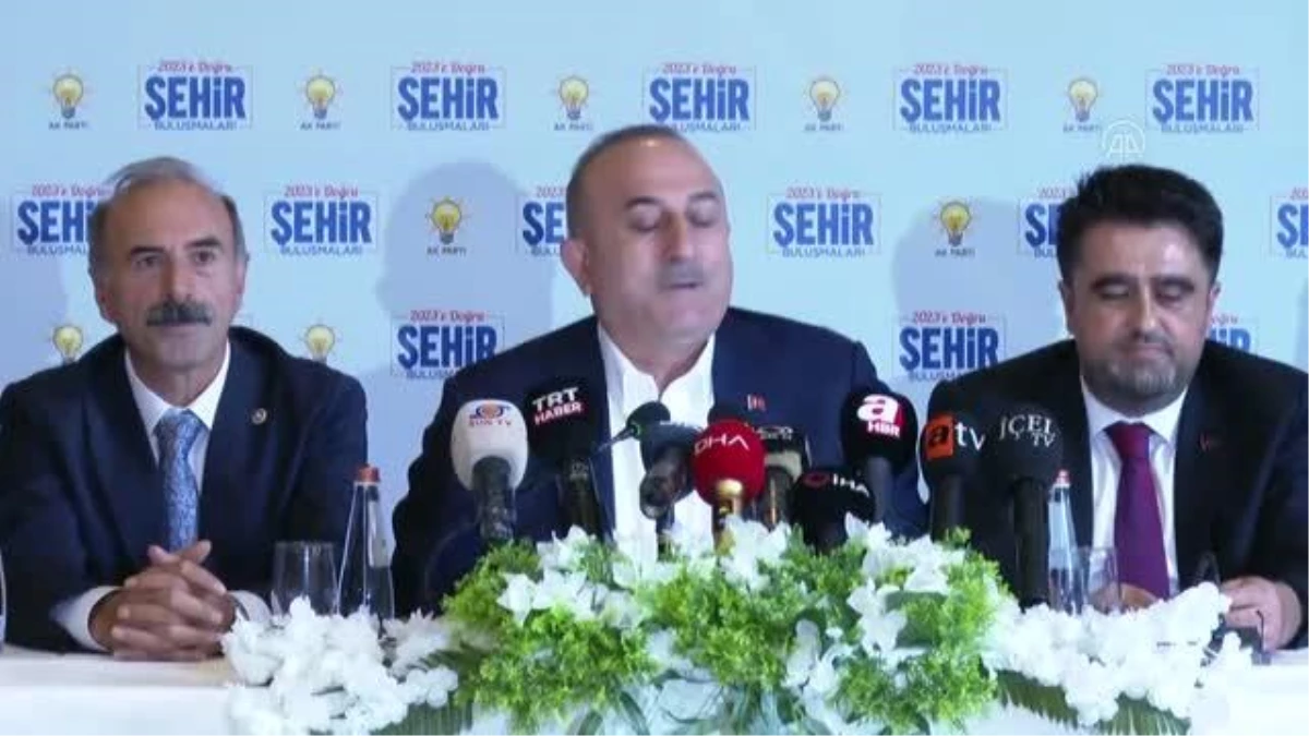 Mersin gündem haberi: Dışişleri Bakanı Çavuşoğlu, Mersin\'de "Şehir Buluşmaları" programında konuştu: (1)