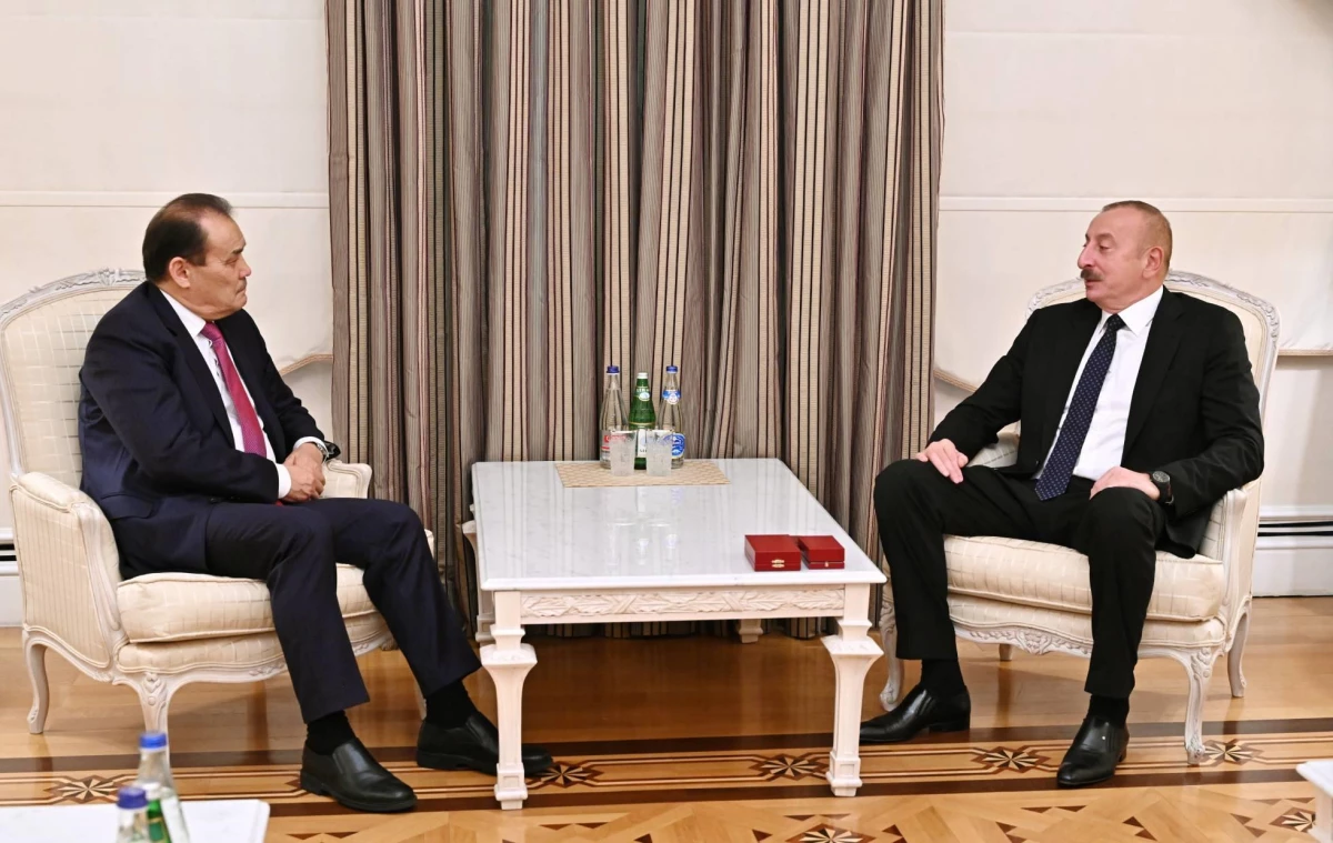 İlham Aliyev\'den Türk Devletleri Teşkilatı Genel Sekreteri Amreyev\'e "Dostluk Nişanı"