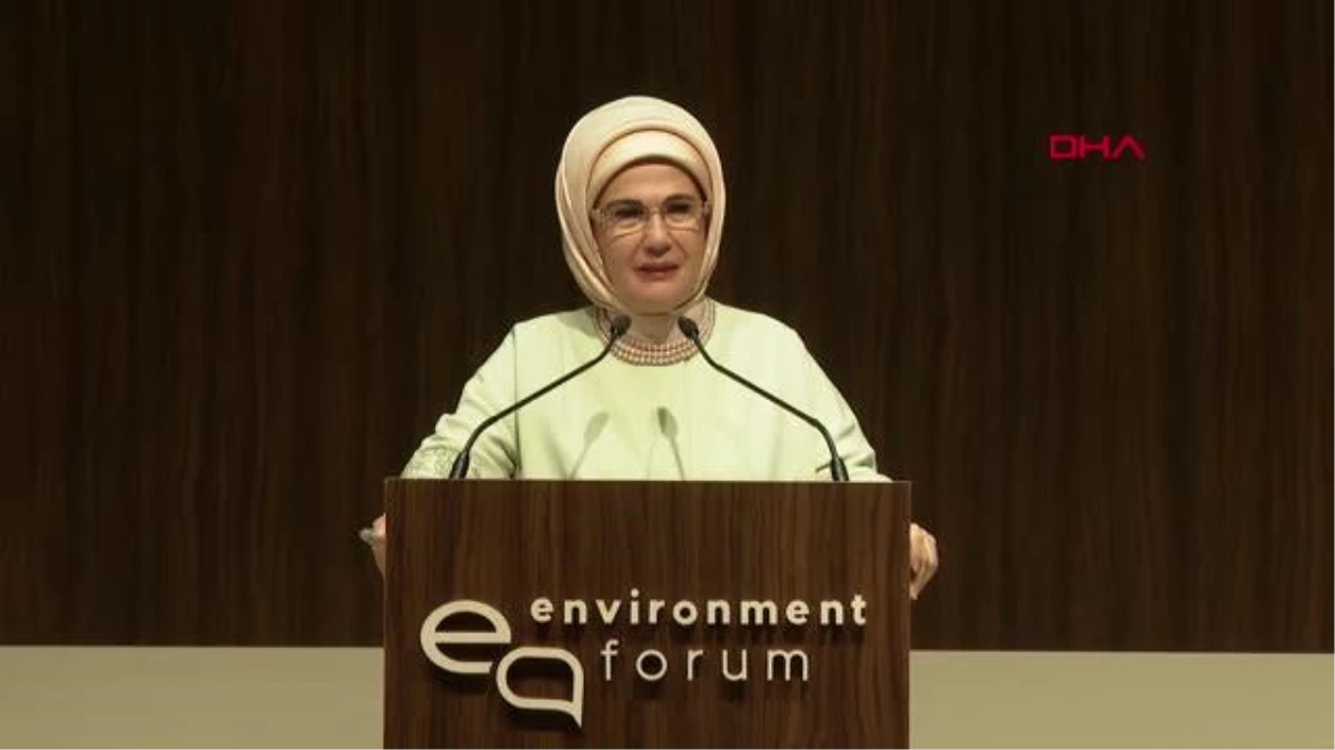 İSTANBUL-EMİNE ERDOĞAN: ÇEVRE SORUNLARININ ÇÖZÜMÜNDE MEDYANIN APAYRI BİR ROLÜ VE ÖNEMİ VAR