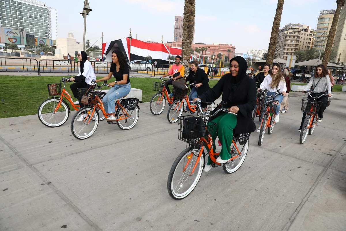 Kahire\'de Paylaşımlı Bisiklet Uygulaması Başladı